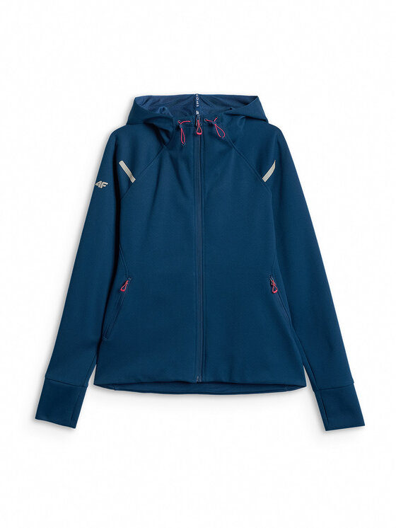 4F 4F Bluza TREKKING Turkusowy Slim Fit
