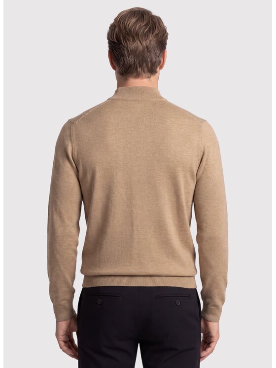 Pako Lorente Pako Lorente Sweter P26WN-2X-015 Beżowy Classic Fit