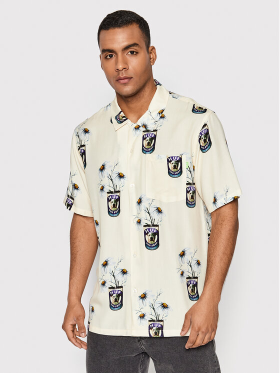 HUF Krekls Canned Resort BU00142 Bēšs Relaxed Fit