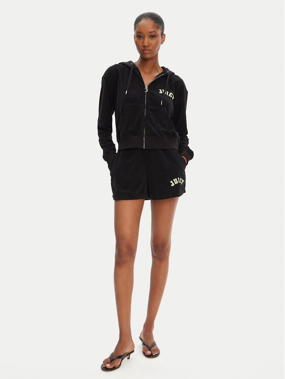 Juicy Couture Juicy Couture Bluza Nala JCWAS125321 Czarny Oversize