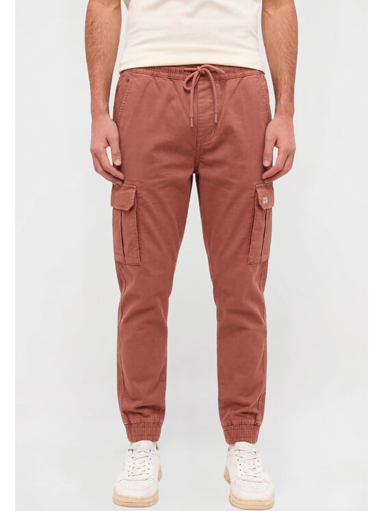 Mustang Mustang Pantaloni chino Paris Jogger Cargo Rosso Regular Fit