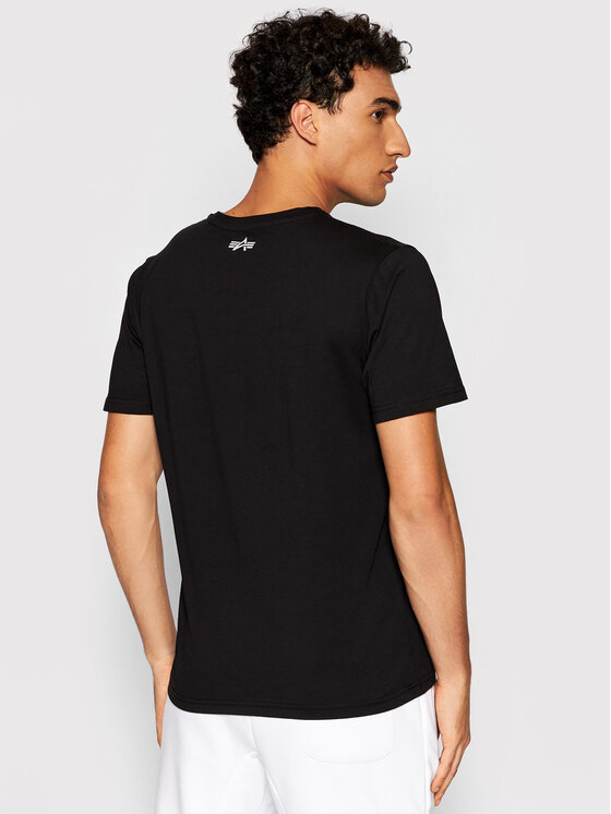 Alpha Industries Alpha Industries T-Shirt Camo Print 156513 Schwarz Regular Fit