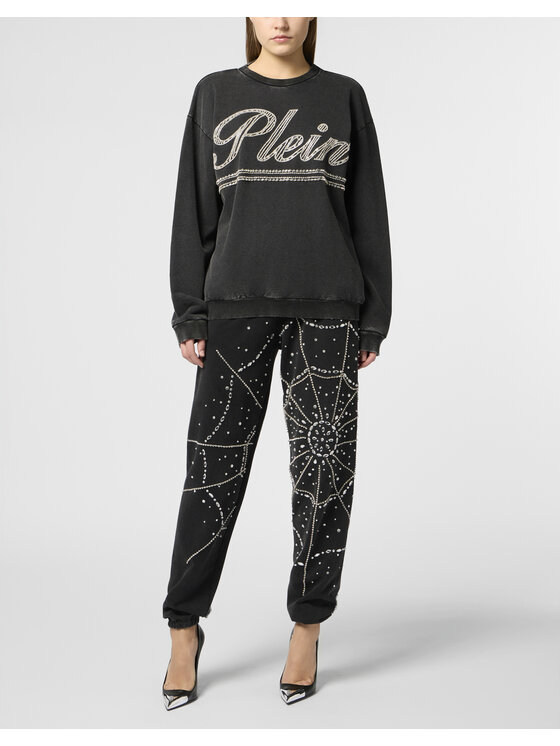 PHILIPP PLEIN PHILIPP PLEIN Bluza 29016 Czarny Regular Fit