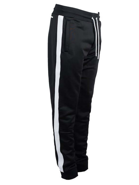 Bikkembergs Bikkembergs Kalhoty z materiálu C 1 022 01 M 3816 Černá Regular Fit