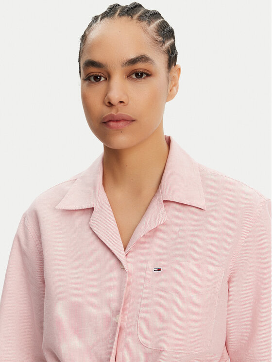Tommy Jeans Tommy Jeans Риза DW0DW20286 Розов Regular Fit