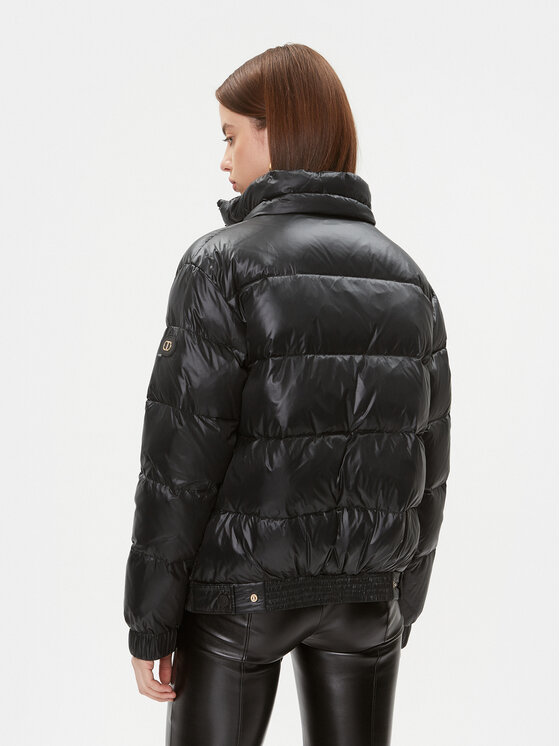 TWINSET TWINSET Vatovaná bunda 232TT2350 Čierna Regular Fit