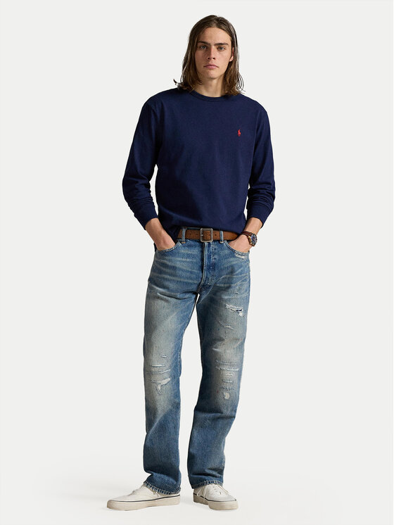 Polo Ralph Lauren Polo Ralph Lauren S dlhými rukávmi 710970697003 Tmavomodrá Classic Fit