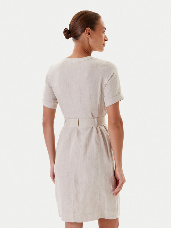 Tatuum Tatuum Рокля тип риза Sofori T2509.204 Бежов Regular Fit