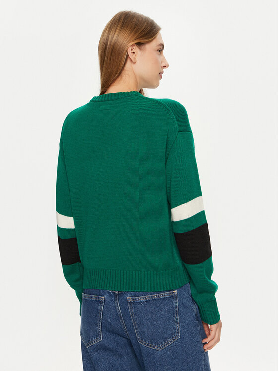 Guess Jeans Guess Jeans Maglione W4BR11 Z3HN2 Verde Regular Fit