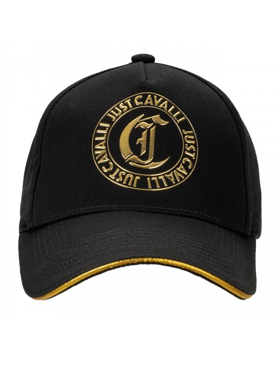 Czapka z daszkiem Just Cavalli, Czarne, 77QAZK5A