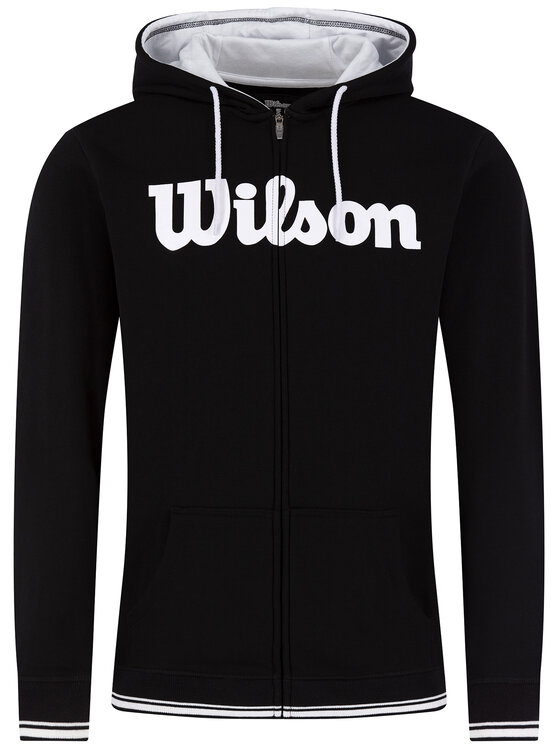 Wilson Wilson Bluză Team Script Fz Hoody WRA765901 Negru Regular Fit