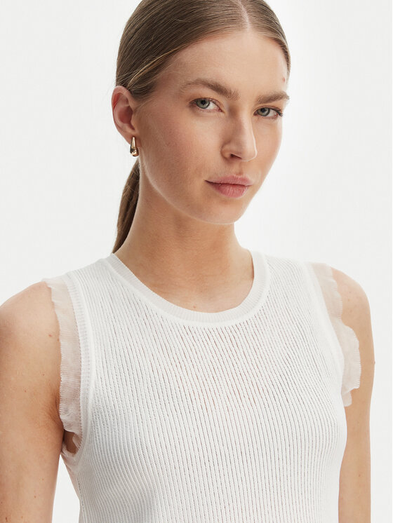 Rinascimento Rinascimento Blusa CFM0012241003 Bianco Slim Fit