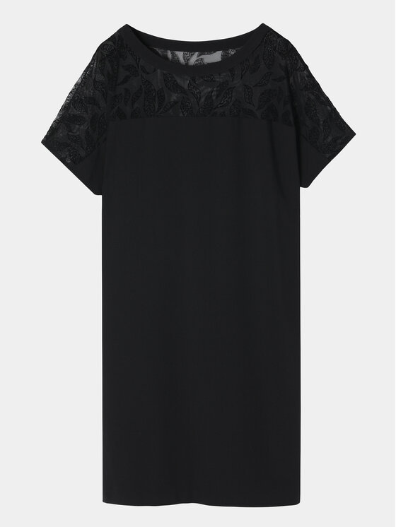 Tatuum Tatuum Haljina za svaki dan Owera T2322.201 Crna Relaxed Fit