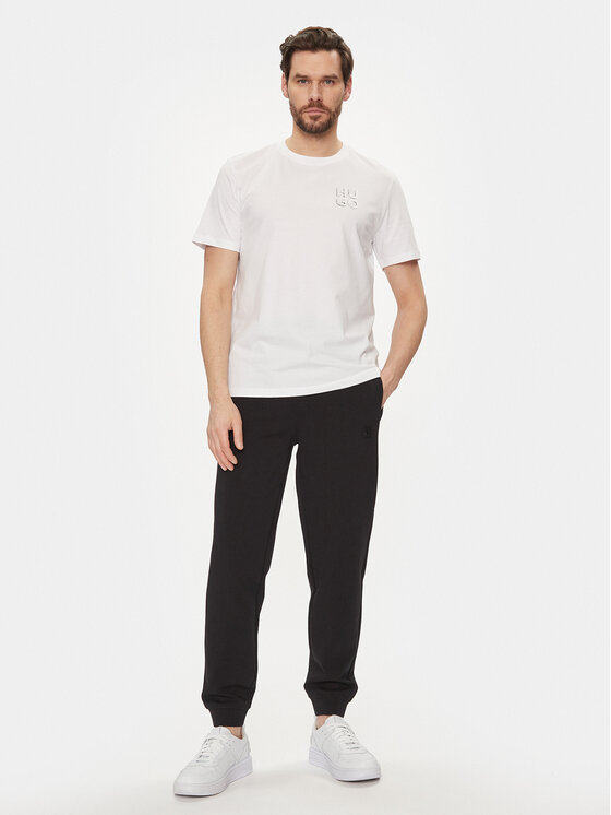 HUGO Hugo Marškinėliai Detzington241 50508944 Balta Regular Fit