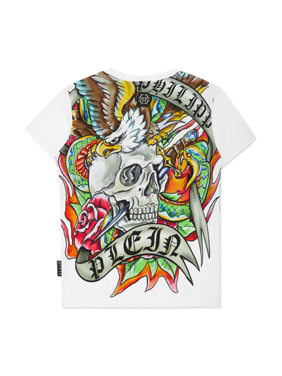 PHILIPP PLEIN PHILIPP PLEIN T-Shirt 27605 Biały Regular Fit