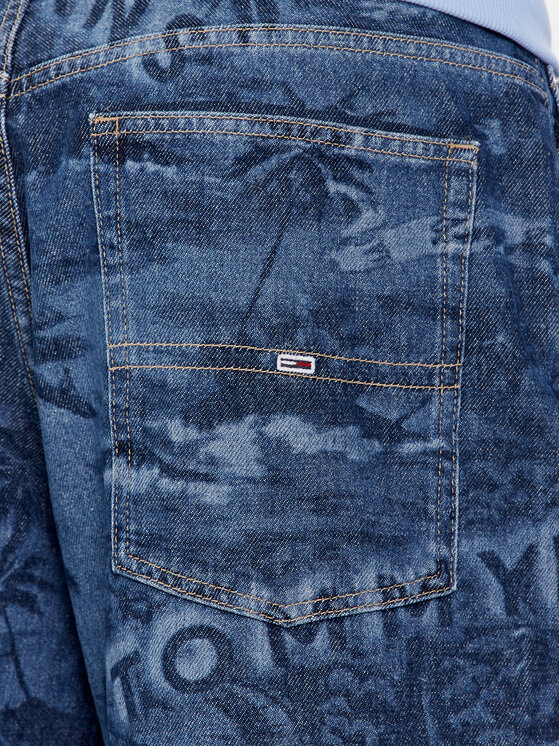 Tommy Jeans Tommy Jeans Džínsové šortky Aiden DM0DM18787 Modrá Baggy Fit
