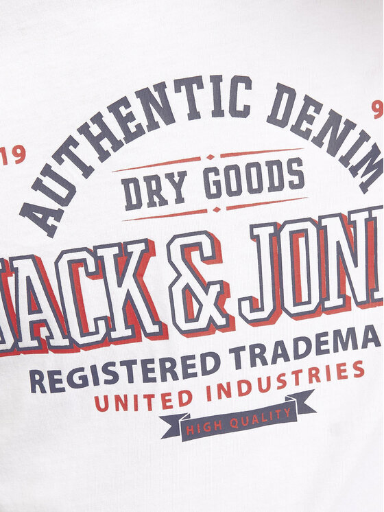 Jack&Jones Junior Jack&Jones Junior Marškinėliai Logo 12258876 Balta Regular Fit