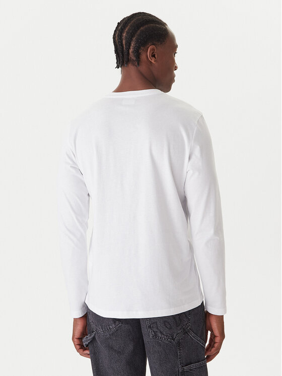 Kappa Kappa Set di maglie a maniche lunghe Logo Saro 37216LW Bianco Regular Fit