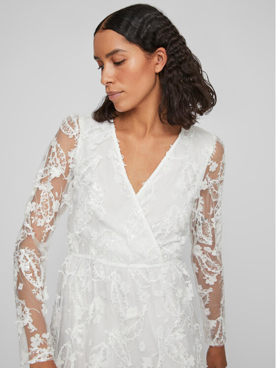 Vila Vila Вечірня сукня Wedy 14083840 Білий Regular Fit