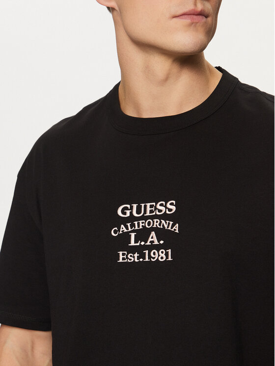 Guess Guess T-Shirt M5RI35 K8FQ4 Czarny Oversize