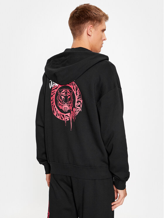 Just Cavalli Just Cavalli Світшот 75OAIG02 Чорний Relaxed Fit