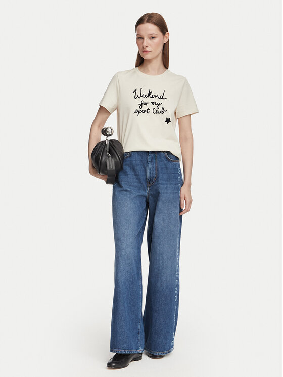 Weekend Max Mara Weekend Max Mara Tričko Edison 2625976041 Krémová Regular Fit