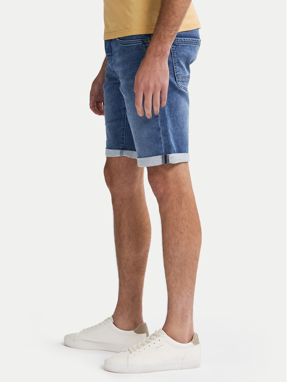 Petrol Industries Petrol Industries Szorty jeansowe M-ROS-SHO001 Niebieski Slim Fit