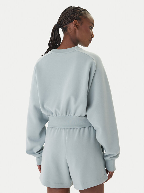 adidas adidas Džemperis ar kapuci Soft Lux KA7015 Zaļš Loose Fit