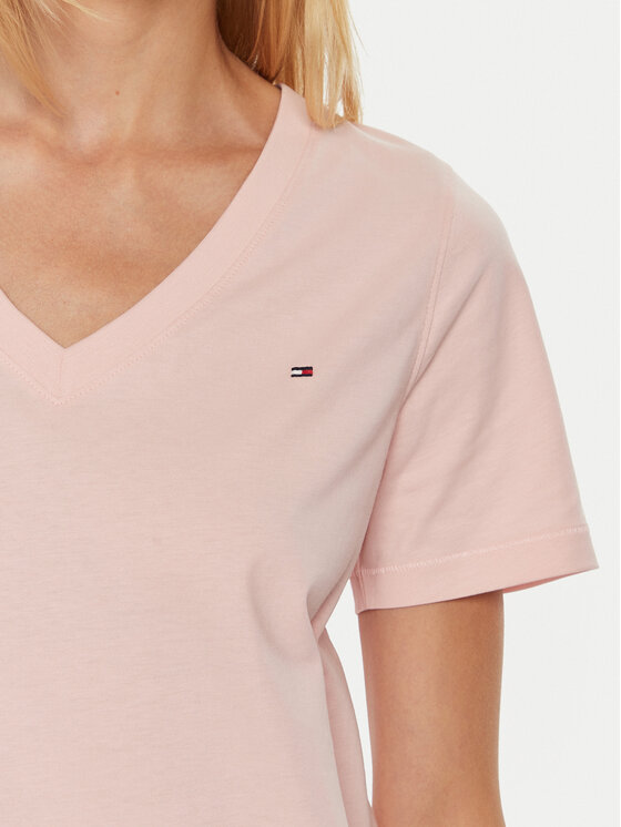 Tommy Hilfiger Tommy Hilfiger T-shirt WW0WW44177 Ružičasta Regular Fit