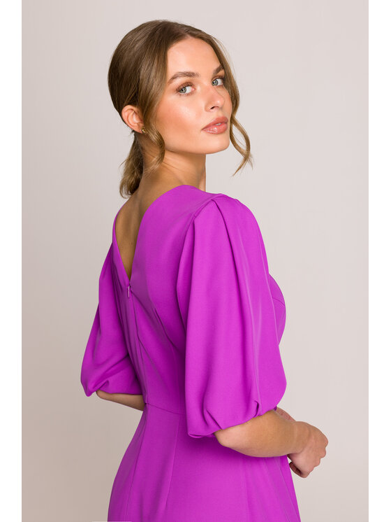 Stylove Stylove Sukienka wieczorowa S399 Fioletowy Premium Fit