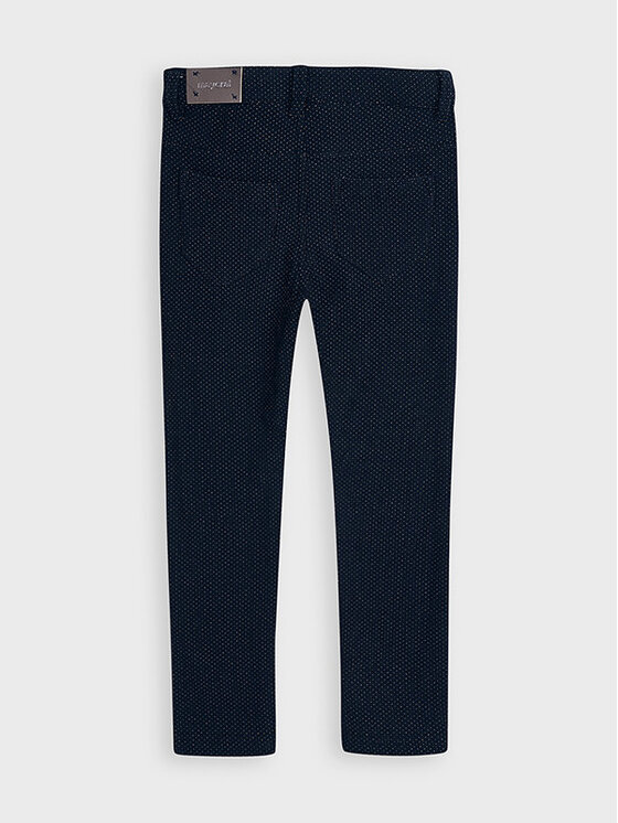 Pantaloni di tessuto 4552 Blu scuro Slim Fit