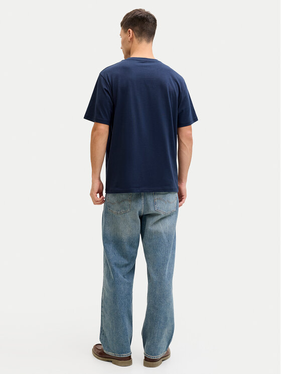 Jack & Jones Jack & Jones Tričko Frank 12288092 Tmavomodrá Relaxed Fit