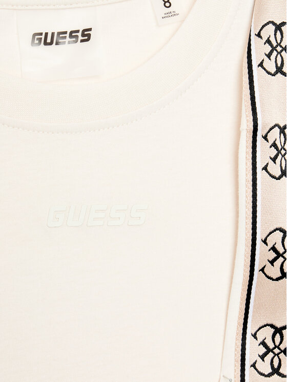 Guess Guess T-Shirt J3RI47 I3Z14 Εκρού Regular Fit