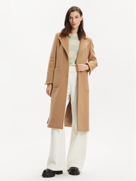 MAX&Co. MAX&Co. Вълнено палто Runaway 2418011024200 Кафяв Regular Fit