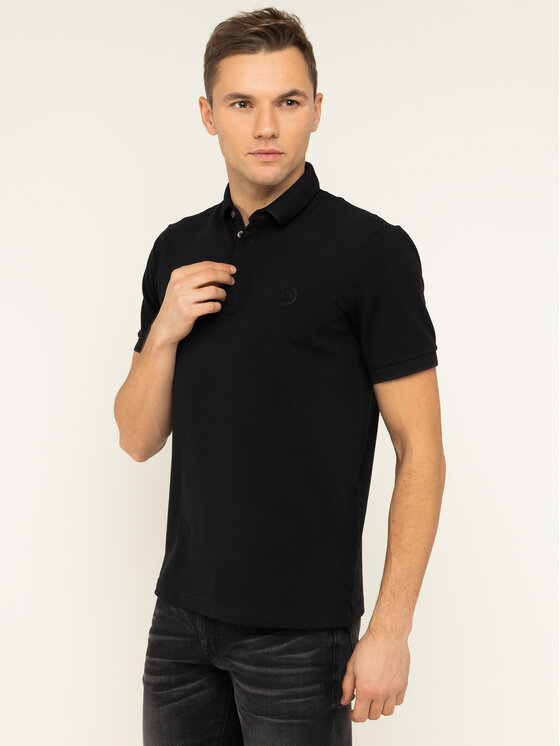 Armani Exchange Armani Exchange Поло 8NZF91 ZJ81Z 1200 Чорний Slim Fit