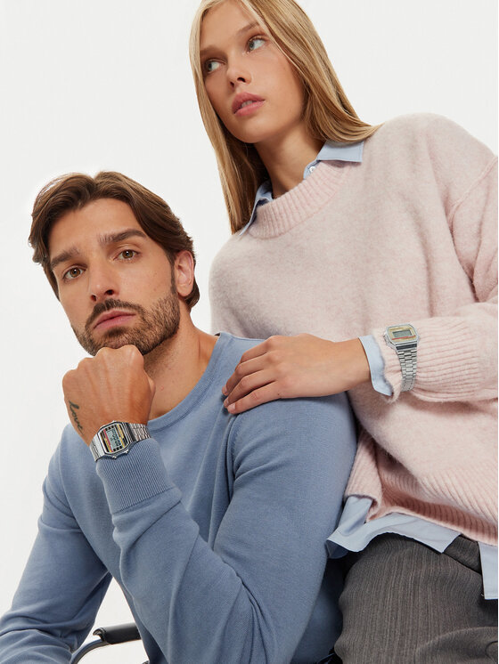 Casio Casio Hodinky Vintage A168WEHA-9AEF Stříbrná
