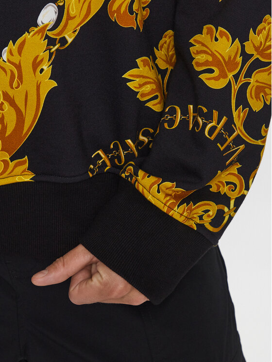Versace Jeans Couture Versace Jeans Couture Суитшърт 75GAI3C0 Черен Regular Fit