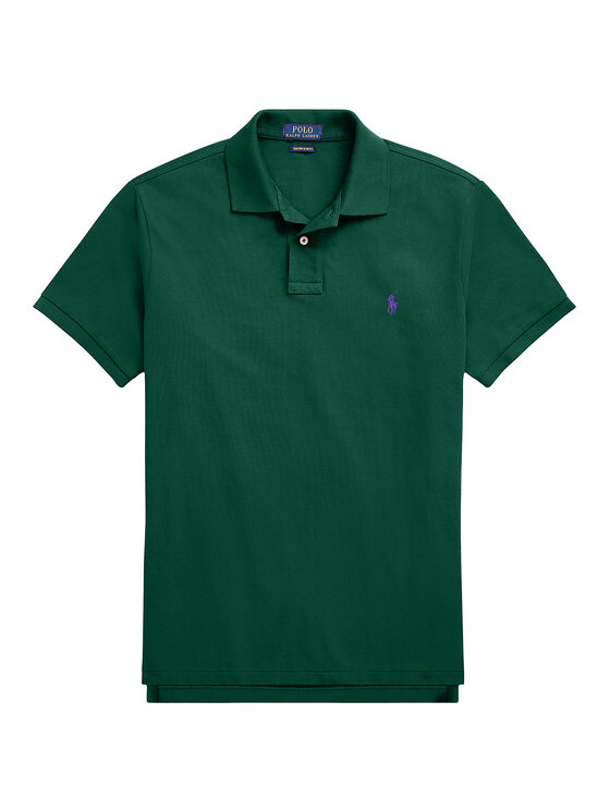 Polo Ralph Lauren Polo Ralph Lauren Polo 710782592016 Zielony Custom Slim Fit