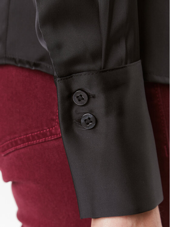 Guess Guess Сорочка Fernanda W3BH66 WFQC2 Чорний Slim Fit