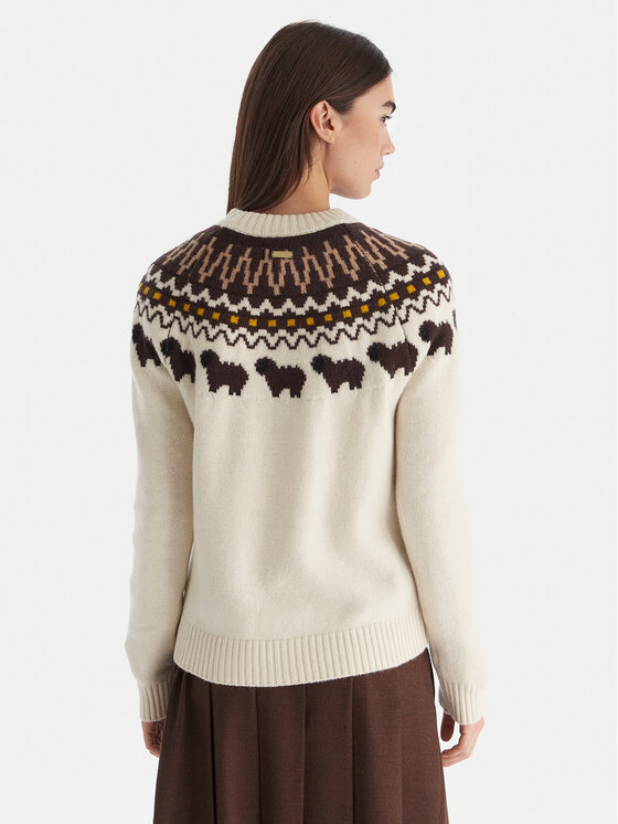 Hunter Hunter Svetr Ashie HARW0074251 Béžová Regular Fit