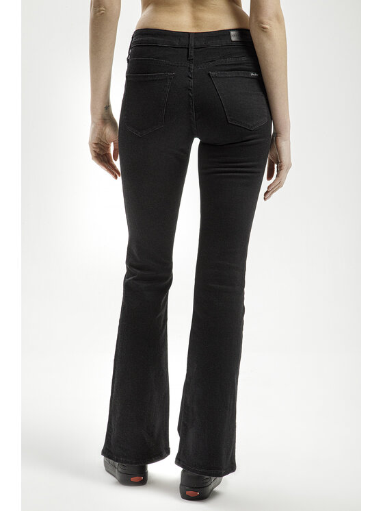 Cross Jeans Cross Jeans Jeansy P 433-020 Czarny Flared Leg