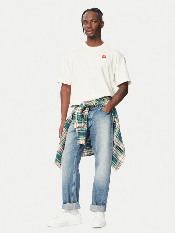 The North Face The North Face Marškinėliai Redbox NF0A8EG5QLI1 Kreminė Relaxed Fit