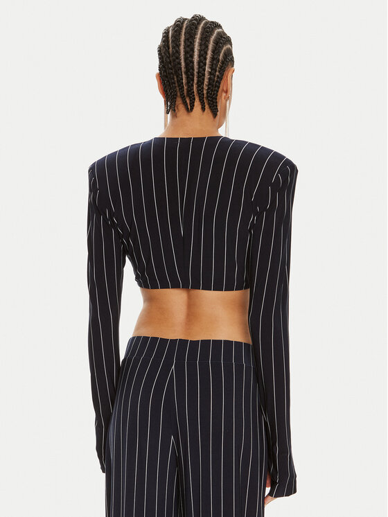 NORMA KAMALI NORMA KAMALI Blúz KK1246PLA96642 Sötétkék Regular Fit