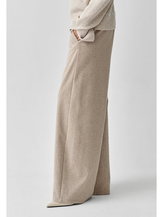 TATUUM TATUUM Spodnie materiałowe ANWIKO Beżowy Wide Leg