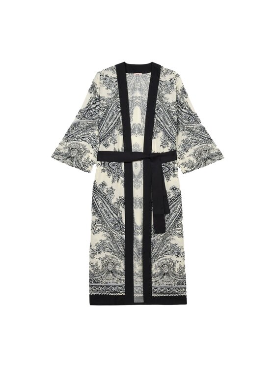 Oltre Oltre Kimono 2479J000717N0S1 Czarny Baggy Fit