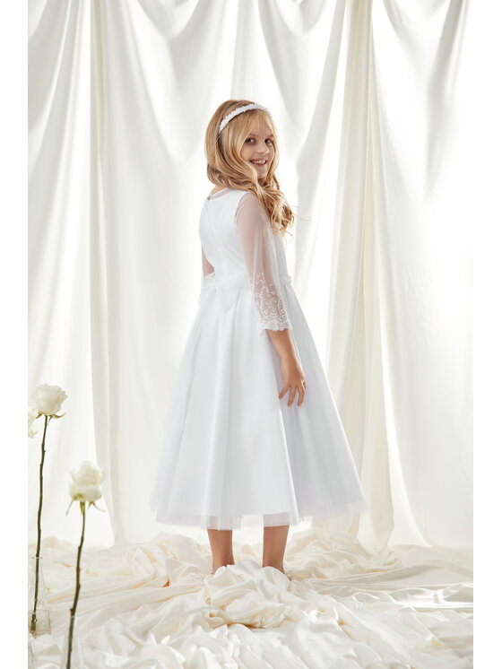 SLY SLY Sukienka 6SM-08 Biały Comfortable Fit