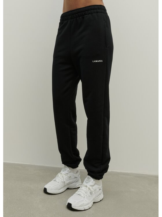 La Mania La Mania Spodnie dresowe COZY 3 Czarny Classic Fit