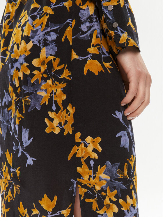 Kaffe Kaffe Rochie tip cămașă 10503838 Negru Regular Fit