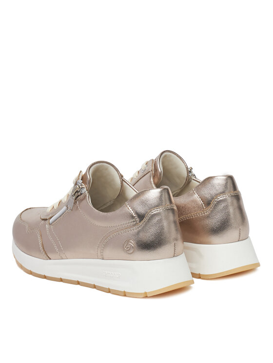 Remonte Remonte Sneakersy D2G01-90 Złoty