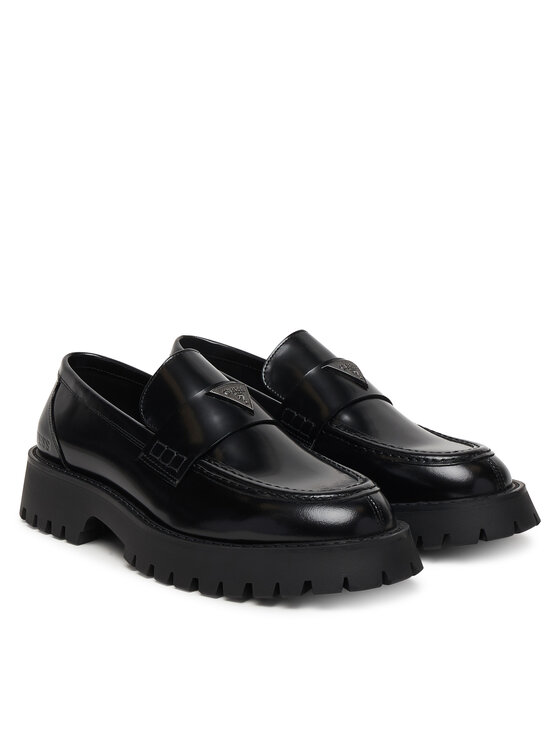 Guess Guess Loafers FMPGOR LEA14 Negru